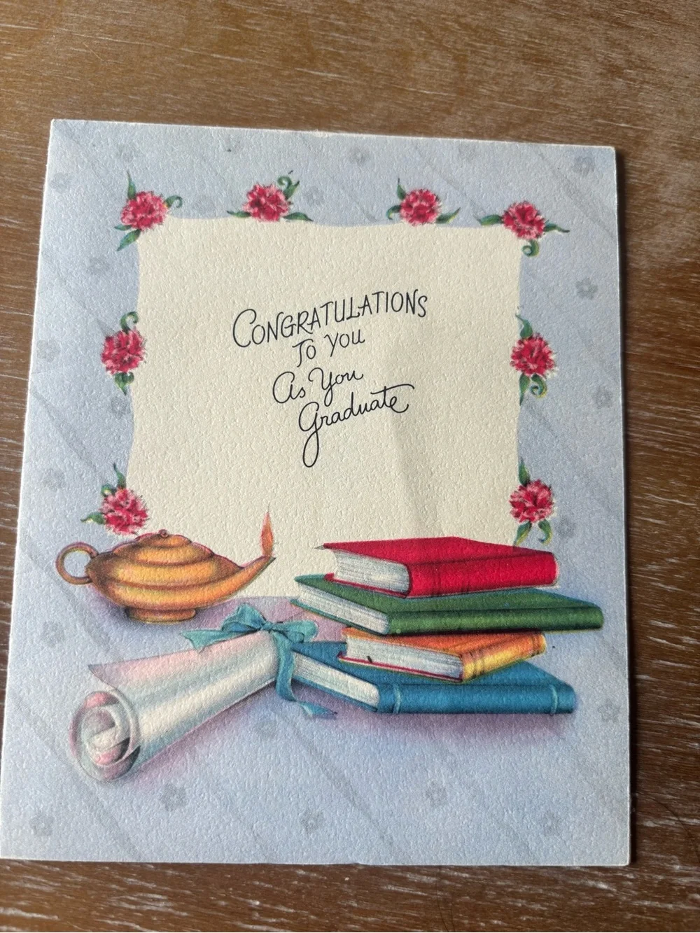 Vintage Graduation Greeting Cards - Assorted Pastel Designs